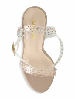 Bebe Lizah Sculptural Heel Sandals
