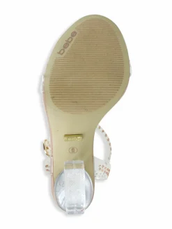 Bebe Lizah Sculptural Heel Sandals