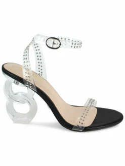 Bebe Lizah Sculptural Heel Sandals
