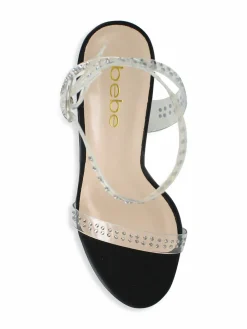Bebe Lizah Sculptural Heel Sandals