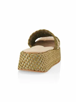 rag & bone Logan Crochet Flatform Slide Sandals