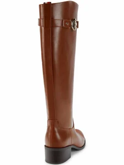 Tommy Hilfiger Logo Belted Knee High Boots