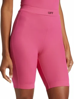 Women Off-White Logo Biker Shorts
