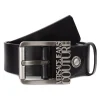 Versace Jeans Couture Belts|Logo Buckle Leather Belt Black