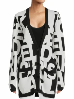 Women Karl Lagerfeld Paris Logo Cardigan