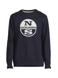 North Sails Sweatshirts & Hoodies|Logo Crewneck Sweatshirt Navy