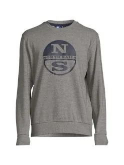North Sails Sweatshirts & Hoodies|Logo Crewneck Sweatshirt Grey