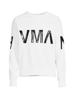 HVMAN Sweatshirts & Hoodies|Logo Crewneck Sweatshirt White