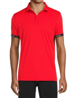 J.Lindeberg Polos|Logo Cuff Solid Polo