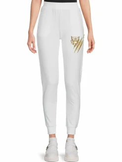 Women Plein Sport Logo Graphic Joggers