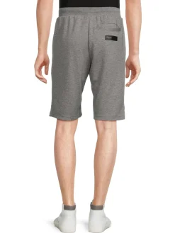 Plein Sport Shorts|Logo Heathered Shorts Grey