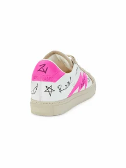 Zadig & Voltaire Logo Leather & Suede Sneakers
