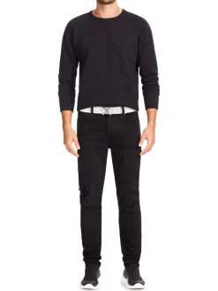 Off-White Belts|Logo Leather Belt White Black