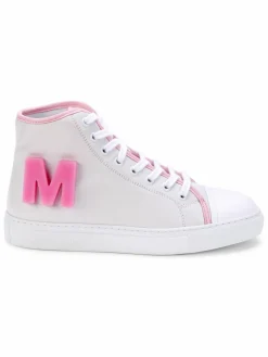 Moschino Couture! Logo Leather High Top Sneakers