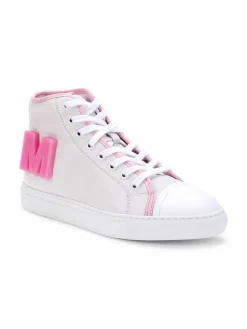 Moschino Couture! Logo Leather High Top Sneakers