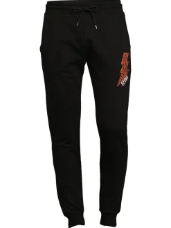cavalli CLASS Pants|Logo Lightning Bolt Joggers Black