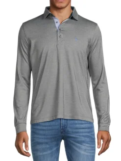 TailorByrd Polos|Logo Long Sleeve Polo