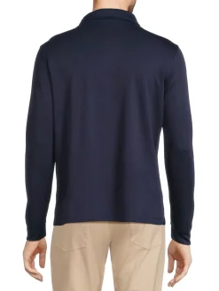 TailorByrd Polos|Logo Long Sleeve Polo