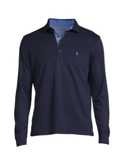 TailorByrd Polos|Logo Long Sleeve Polo
