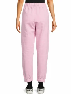 Women Ganni Logo Organic Cotton Blend Pants