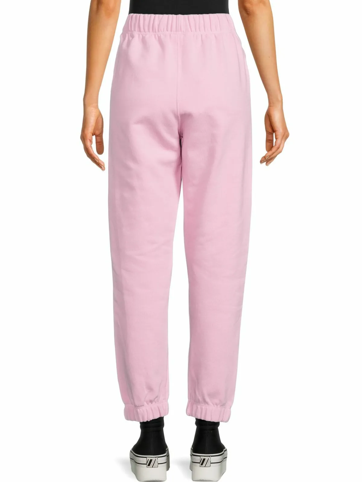 Women Ganni Logo Organic Cotton Blend Pants