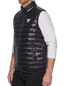 Guess Coats & Jackets|Logo Quilted Puffer Vest