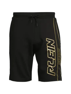Plein Sport Shorts|Logo Shorts Black