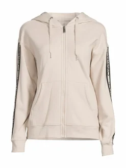 Women Calvin Klein Performance Logo Tape Zip Up Hoodie