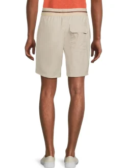 Helmut Lang Shorts|Logo Waistband Shorts Stone