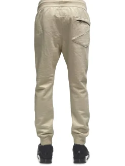 HVMAN Pants|Logo Zip Cuff Drawstring Joggers Cream