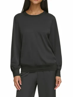 Women Karl Lagerfeld Paris Logoband Hem Sweatshirt