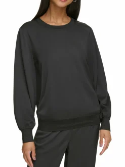 Women Karl Lagerfeld Paris Logoband Hem Sweatshirt