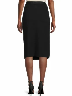 Women Karl Lagerfeld Paris Logoband Midi Skirt
