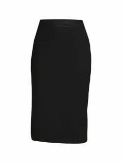 Women Karl Lagerfeld Paris Logoband Midi Skirt