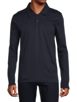Saks Fifth Avenue Polos|Long Sleeve Polo