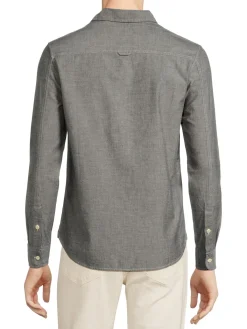 AG Jeans Casual Button-Down Shirts|Long Sleeve Solid Shirt