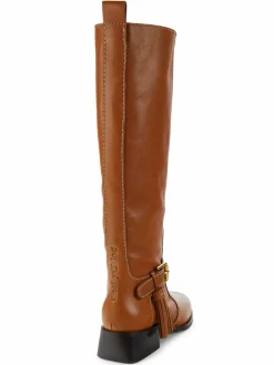 See by Chloé Lory Tassel Leather Knee High Boots