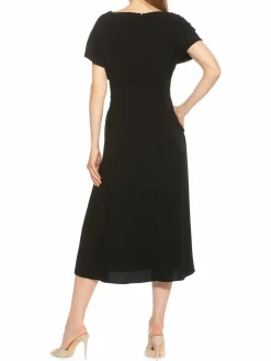 Women Alexia Admor Lottie Dolman Sleeve Midi Dress