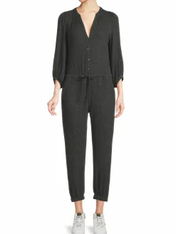 Women Velvet Lounge Jogger Jumpsuit