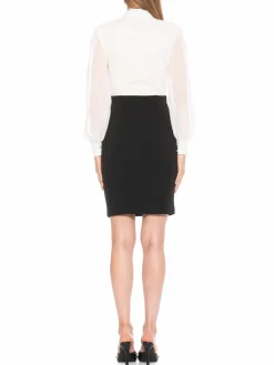 Women Alexia Admor Lucia Faux Wrap Sheath Dress