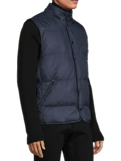 Jack Victor Coats & Jackets|Ludwig Hooded Down Vest Navy