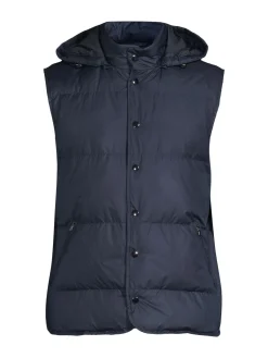 Jack Victor Coats & Jackets|Ludwig Hooded Down Vest Navy