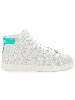 Valentino by Mario Valentino Mabel Perforated Mongram High Top Sneakers