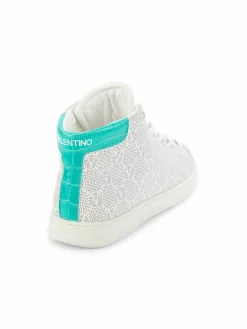 Valentino by Mario Valentino Mabel Perforated Mongram High Top Sneakers