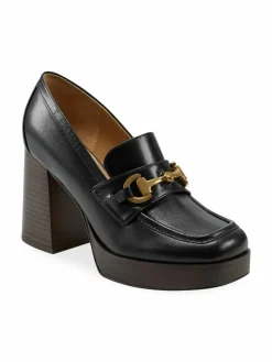 Marc Fisher LTD Machi 85Mm Leather Block-Heel Loafers