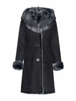 Women WOLFIE FURS Made For Generation Collection Toscana Shearling Coat