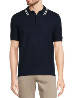 Ted Baker London Polos|Mahana Jacquard Wool Blend Sweater Polo