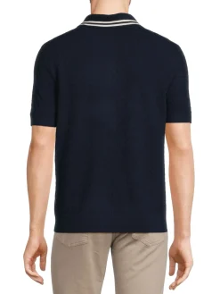 Ted Baker London Polos|Mahana Jacquard Wool Blend Sweater Polo