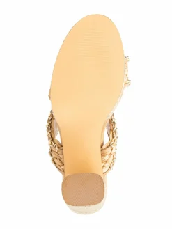 FASHION TO FIGURE Maia Braded Raffia Platform Sandals