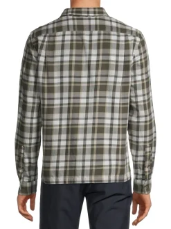 Vince Casual Button-Down Shirts|Maison Classic Fit Plaid Button Down Shirt Sycamore